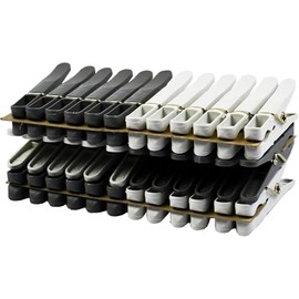 Laguelle Pack of 36 Plastic Clothes Pegs – 100% Recyclable, Made in France, UV Resistant with Soft Pinch That Protects Laundry – Black, White