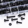 208 Piece M6 Screw Set, Flange Screws Nuts Set, Hex