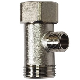 Toswin Bidet T Adapter - T Valve Adapter for Bidet (7/8″ x 7/8″ x 3/8″,also Match 9/16""), 3 Way Adapter Bidet Attachment or 3 Way Tee Connector for Toilet, Nickel