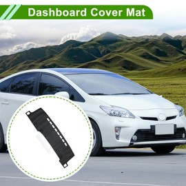 HEROFFIX Dashboard Cover Dash Cover Mat Carpet for Toyota Prius C 2012-2019 Black Faux Leather 1 Pc Anti-Slip Car Interior