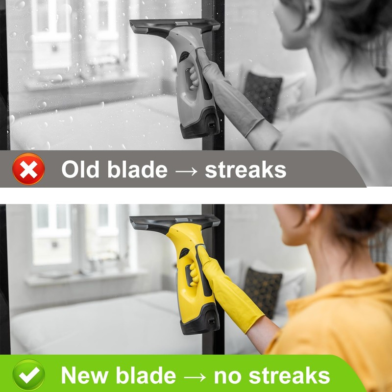 YUNYU Replacement Rubber Blades (280mm, 4-Pack) - Compatible with Karcher