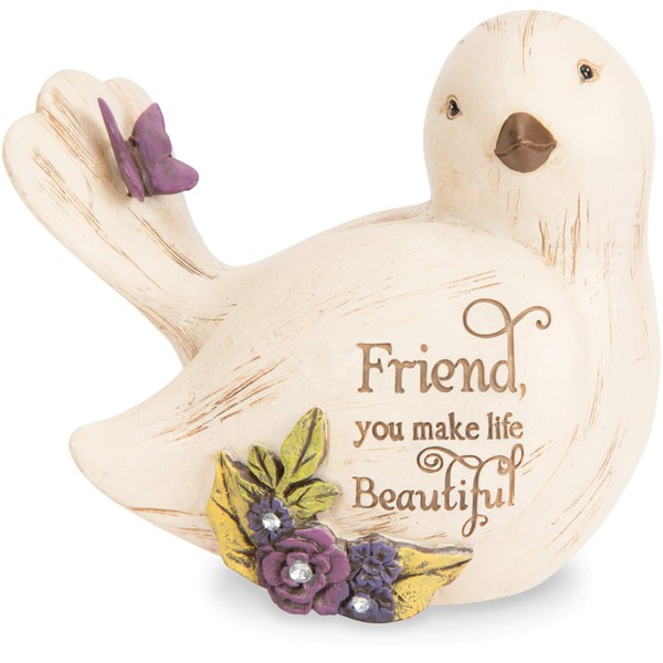 Pavilion Gift Company Friend Make Life Beautiful Bird Figurine