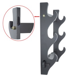 Eforlife Sword Holder Wall Mount Japanese Samurai Sword Display Stand Hanger Bracket for Katana Wakizashi Tanto (3 Layer)