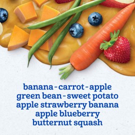 Gerber Baby Foods 2nd Foods Variety Pack, Natural for Baby, Fruit & Veggie Favorites, 8 Ounce (Pack of 32)