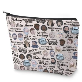 BLUPARK OFMD Fans Makeup Bag I Think I'm Just So Cosmetic Bag Comedy Inspired Gift Comedy Lover Cosmetic Bag TV Characters Lovers Gift, I Think I'm Just So, Retro