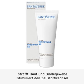 Santaverde Body firming gel / body gel / firming / hydrating / refreshing / strengthens collagen support tissue / for all skin images / pure aloe vera juice / own controlled organic cultivation / unisex / 100% vegan / 100 ml