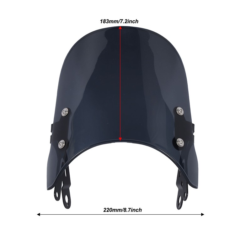 Motorcycle Windshield Windscreen Noise Reduction Protective Wind Deflector for Interceptor