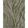 Unique Loom Outdoor Botanical Collection Area Rug - Leaf (7'