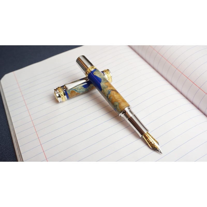 Penn State Industries PKMAJGP Majestic Rollerball Pen Kit Woodturning Project