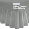 DTEX HOMES Luxury Polycotton Extra Deep Frilled Valance Fitted Sheets,