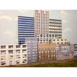 PTF DESIGNS * O Scale Scratch Built Commercial #8 City Building Front/Flat, MTH Lionel *