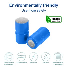 Lfeeuiaty 2CR1/3N Battery 6V 170mAh for Dog Collars, Pet Stop, Dog Guard, Perimeter(5 Pack)