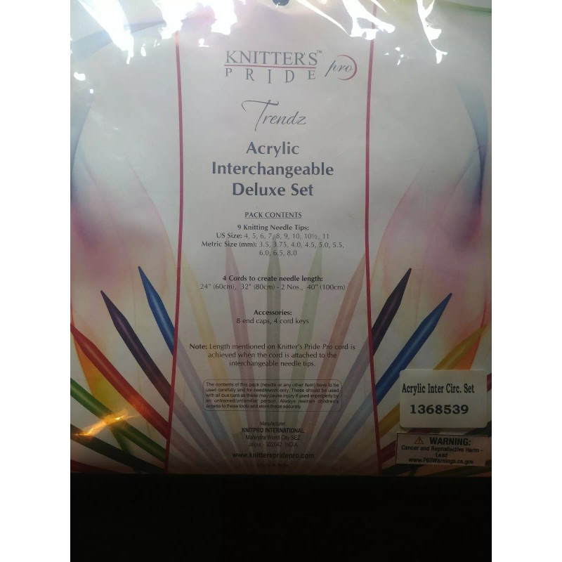 trenz knitter pride Trendz Acrylic Interchangeabl