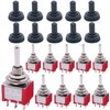 mxuteuk 10Pcs Mini Toggle Switch DPDT 3 Position 6 Pins