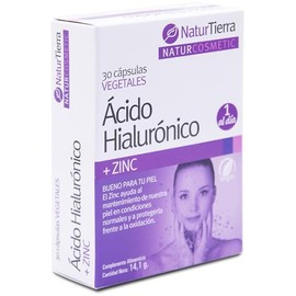 NATURTIERRA 6400AHZ Acido Hialuronico+zinc 30 C. Naturtierra for Adults, Built for Everyday use