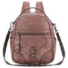 Small Backpack Purse for Women,VASCHY Cute Vegen Leather Mini Backpack