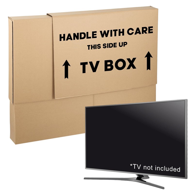 2 Sets TV Moving Box Adjustable Up to 62" TV，Picture/Paint/Mirror