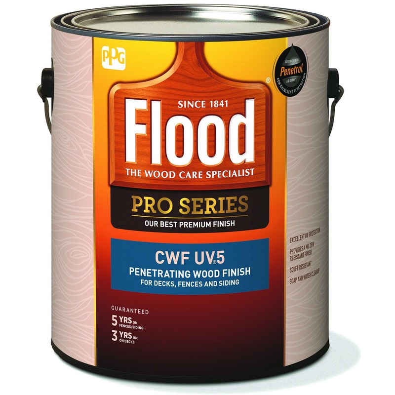 1 Gal Flood FLD565 Natural CWF-UV5 Exterior Clear Wood Finish