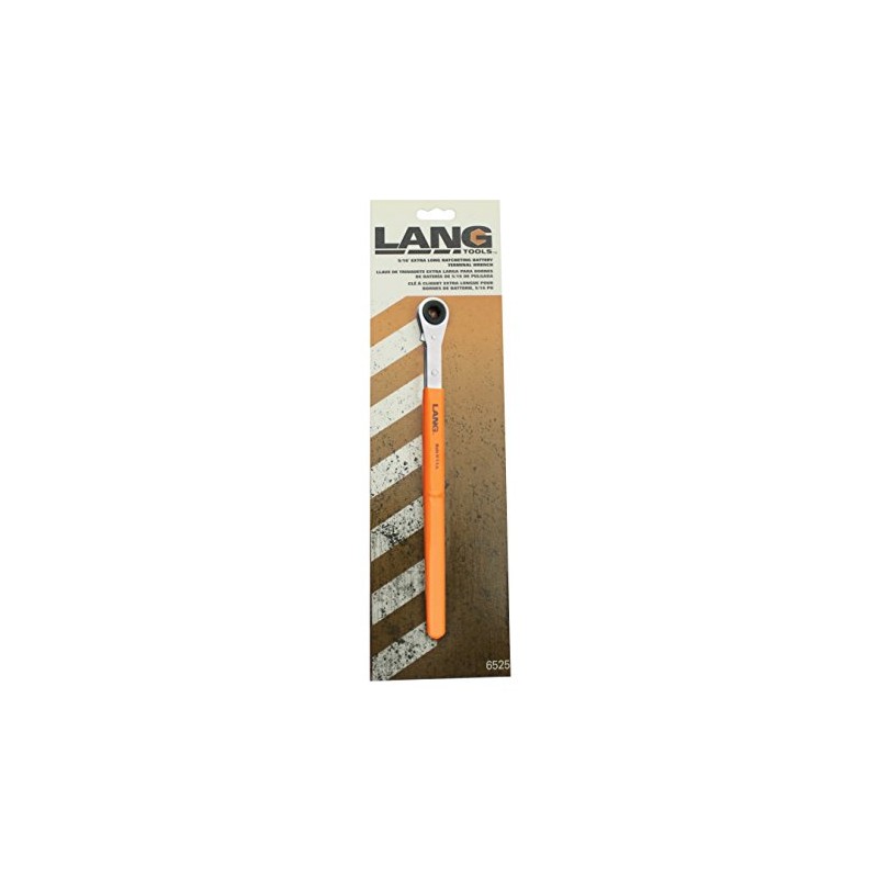 Lang Tools 6525 XL Ratcheting Side Terminal Battery Wrench, 5/16"