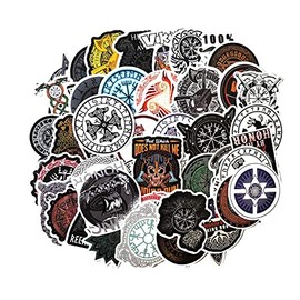 FoxYaye Viking Stickers - Pagan Waterproof Durable Reusable Vinyl Decals, 10 , 20 , 50 , Water Bottle Bike Bumper Luggage Skateboard Graffiti, Best Gift for Kids or Children (20)