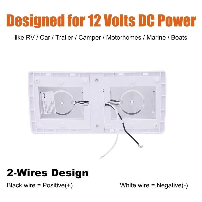 Facon 12V LED RV Interior Reading Lamp Wall Sconce With