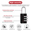 Mynoozi 2 Pack Combination Lock, 3-Digit Combination Padlock, Waterproof Keyless