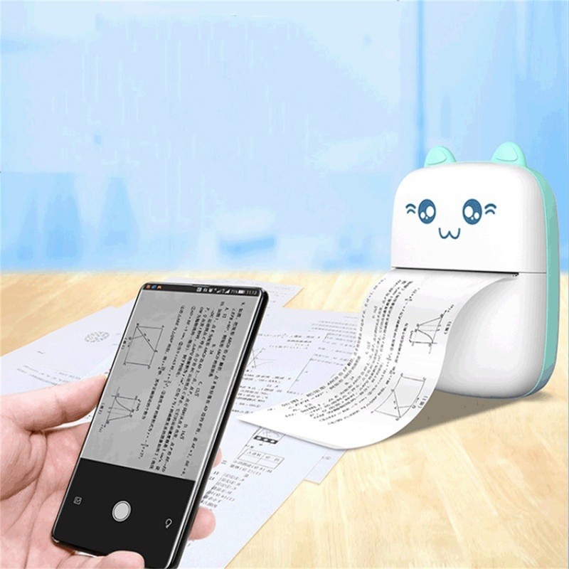 Mini Thermal Printer Portable Help Learning Many Knowledge Points Pocket