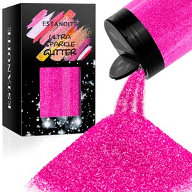 Iridescent Ultra Fine Glitter Powder 7.41Oz/210g Rainbow Resin Glitter PET Flakes Crafts Sequins Epoxy Chips Flakes for Tumblers Slime Making (French Lilac)