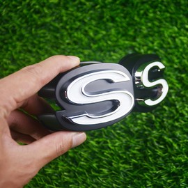 1Pc 1970 Chevy Chevelle El Camino Super Sports SS Front Grille Emblem with Retainers Replacement for SS (Silver Black White)