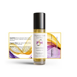 Egyptian Amber Fragrance Oil - 0.33 Fl Oz Glass Roll On (10ml)