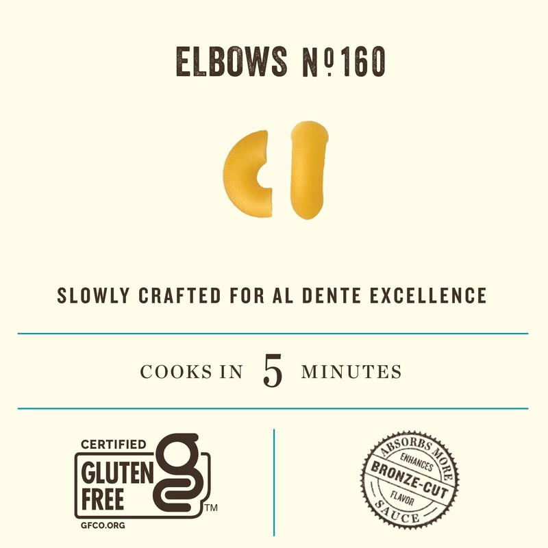 Rummo Gluten Free Elbows Pasta N.160 - Elbow Macaroni Noodles,