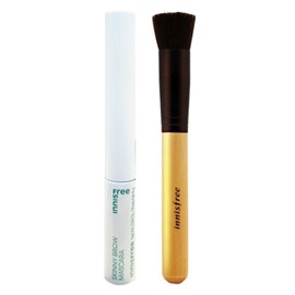 Innisfree Skinny Brow Cara No. 2 + Beauty Tool Master Foundation Brush / 이니스프리 스키니 브로우카라 2호+뷰티툴 마스터 파운데이션 브러시