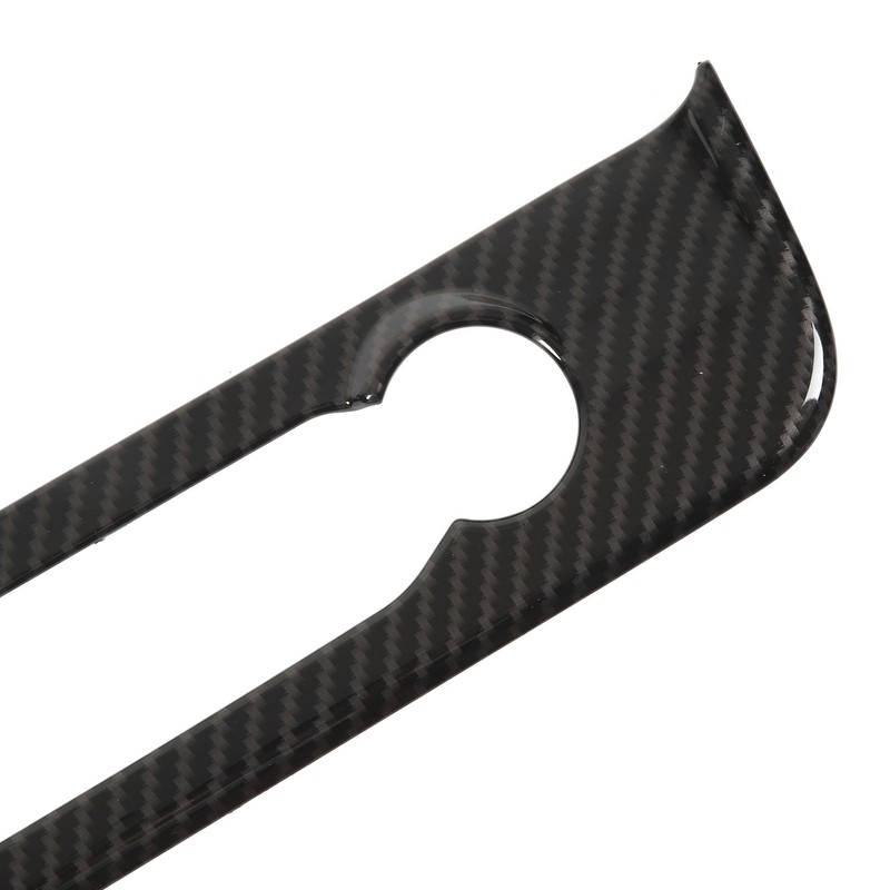 Multimedia Control Knob Cover Trims Carbon Fiber Style Replacement for