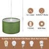 PATIKIL Plug in Pendant Light, 15Ft Rope Cord Hanging Lamp