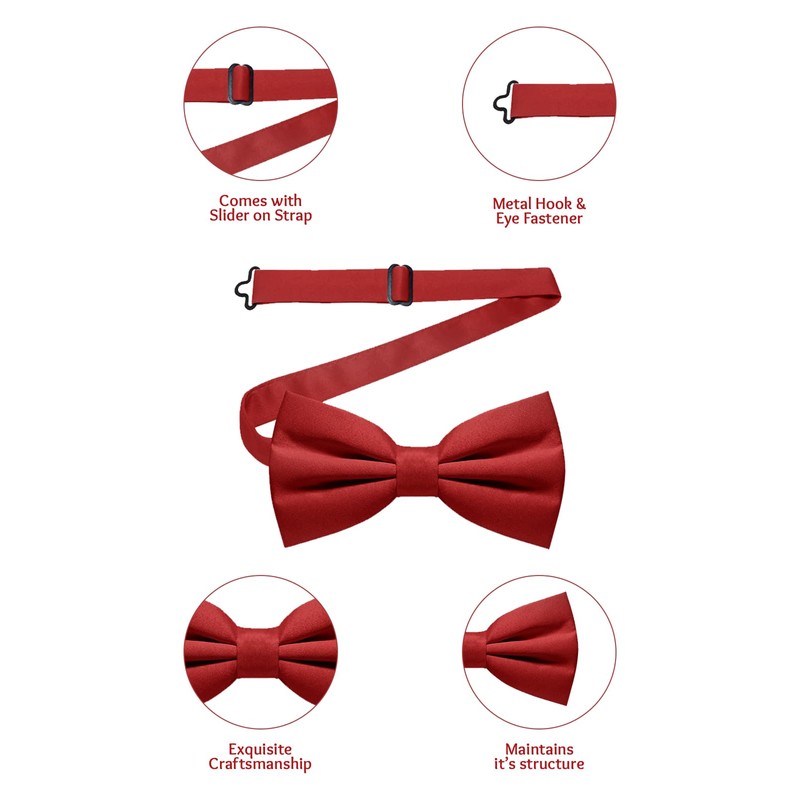 Trimming Shop Assorted Colour Bow Ties for Men - Pre-Tied