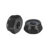 sourcing map 50Pcs #6-32 Nylon Insert Hex Lock Nut, 304