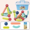 Magnetic Building Sticks Toy Different Colors Shapes Freely Assemble Magnet