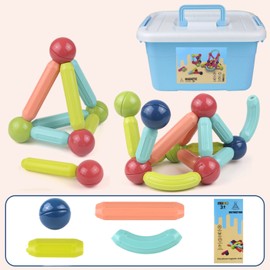 Magnetic Building Sticks Toy Different Colors Shapes Freely Assemble Magnet Educational Toy 36pcs