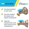 SharkBite 3/4 x 3/4 Inch MHT 45 Degree Hose Bibb,