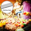 10 Pieces Stainless Steel Barbeque Grilling Skewers Outdoor Camping Barbecue