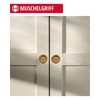 Gedotec Shell Handle Recessed | Gold Shiny | Metal Inlet