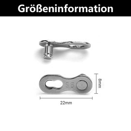 5 Pairs of Bicycle Chain, Bicycle Chain Lock, Bicycle Chain Lock, Chain Link, Bicycle Chain Link for 6-7-8, 9, 10 Speed Chain