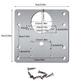 Cabinet Hinges Repair Plate - 12PCS Stainless Steel Hinge Repair Brackets Kit,Kitchen Cupboard Door Hinge Repair Plate Kit Includes Fixing Screws