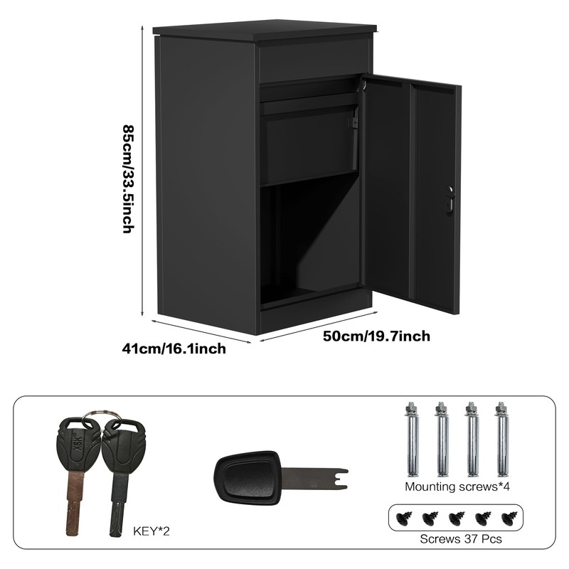 33.5Inch/85CM Express Package Delivery Boxes for Outside, Home Large Space