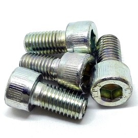 M16 (16mm x 30mm) Hex Socket Cap Screw (Bolt) - Steel (Pack of 4)