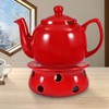 Urban Lifestyle Teapot Warmer Tea Warmer Ceramic (Red) Tea Oven