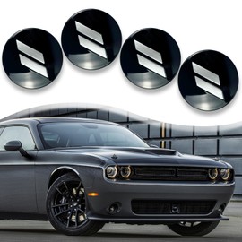 63mm/2.5 inches Slash Wheel Center Cap Covers HubCap Emblem Badge Trim Compatible with Dodge Charger Challenger Durango Hornet Dart R/T SRT Magnum Nitro Journey Caliber