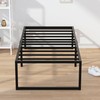 EMODA 16 Inch Narrow Twin Bed Frame 30x75, Heavy Duty