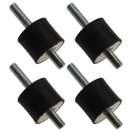 ECSiNG Rubber Buffer Shock Absorber Rubber Buffer Anti-Vibration 30 x 25 mm M8 (18 mm Thread Length), Pack of 4