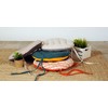 Atout Ciel Round Seat Cushion Two Tone Diameter 40cm